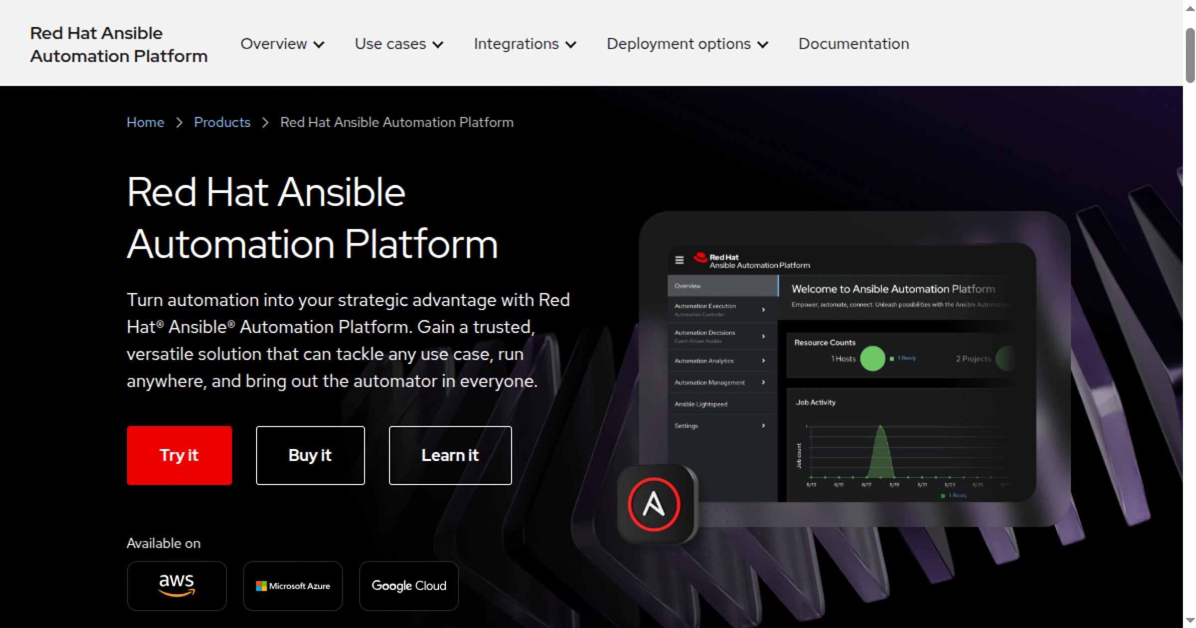 Ansible agentless server configuration management and deployment automation using idempotent YAML playbooks over SSH
