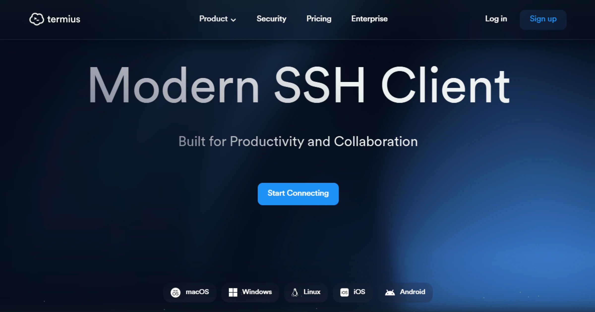 Termius PuTTY alternative for Windows - cross-device SSH client with end-to-end encrypted cloud vault, iOS and Android apps, and AI-powered command autocomplete