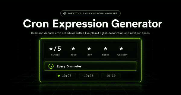 Cron Expression Generator - Crontab Schedules | CtrlOps